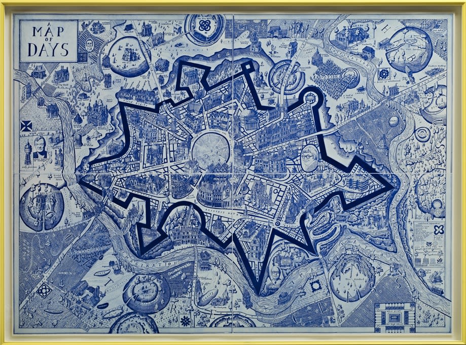Grayson Perry, Map of Days (Blue), 2013