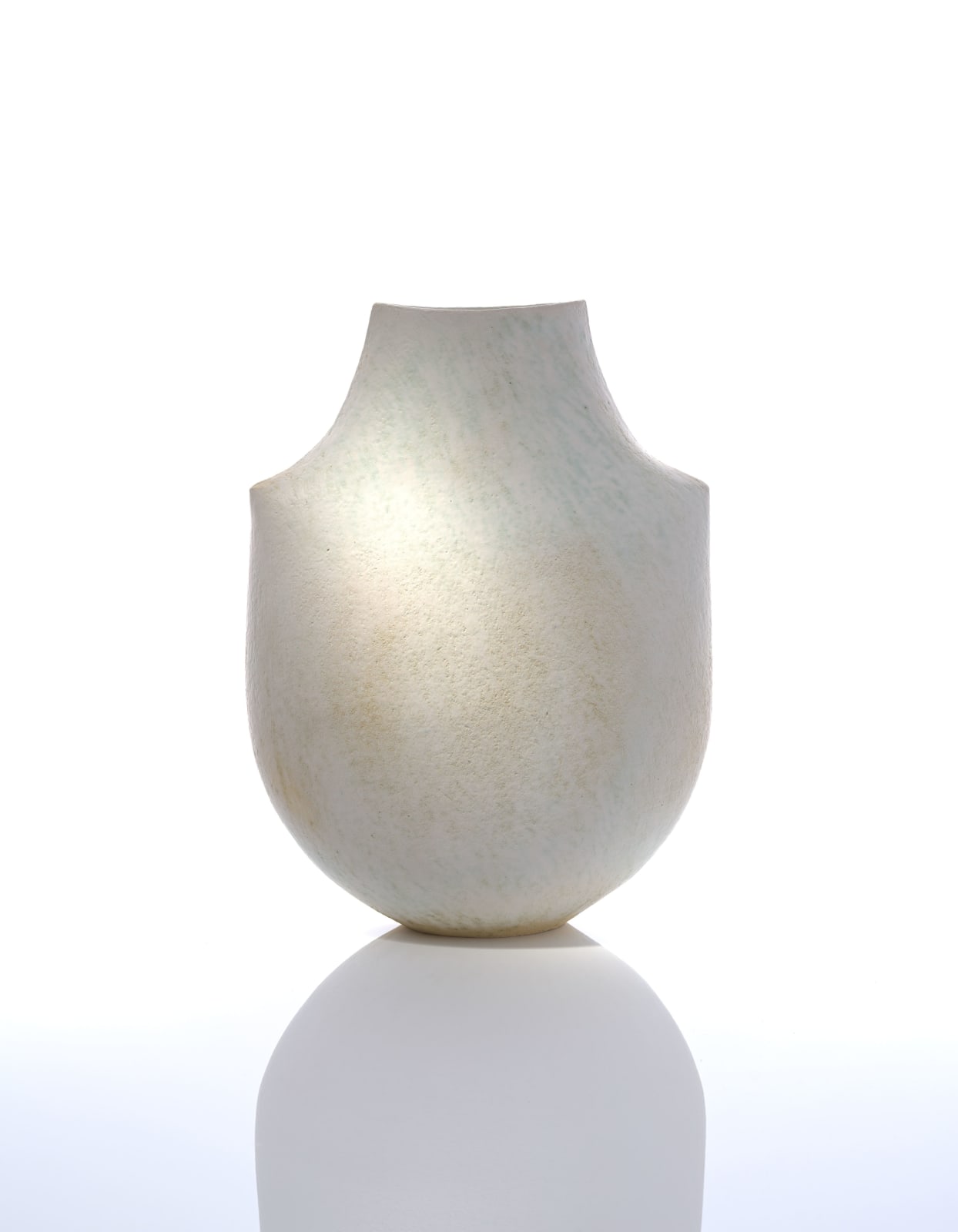 John Ward, Monumental White 'Shoulder' Pot, circa 2000s
