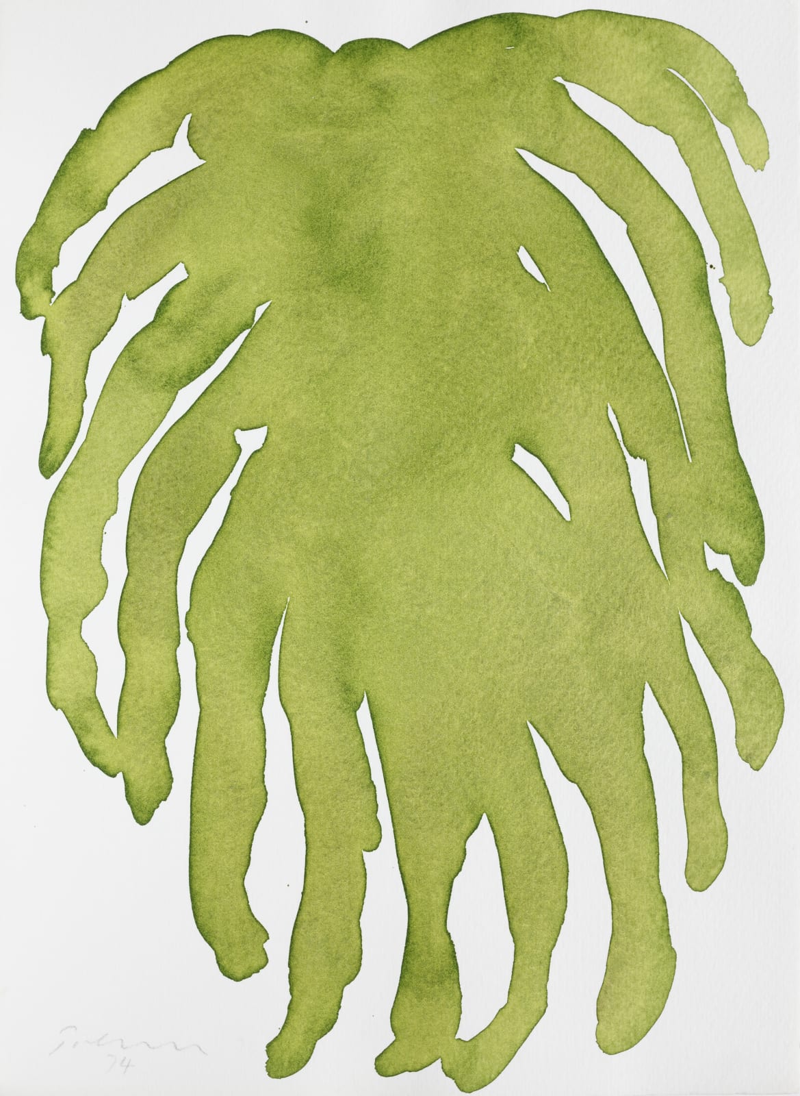 William Turnbull, Untitled (Leaf Study 8), 1974