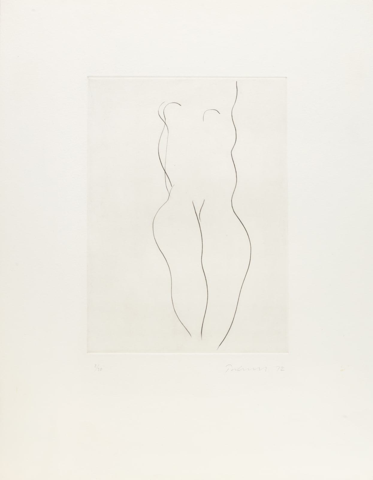 William Turnbull, Nude Etching 10, 1972