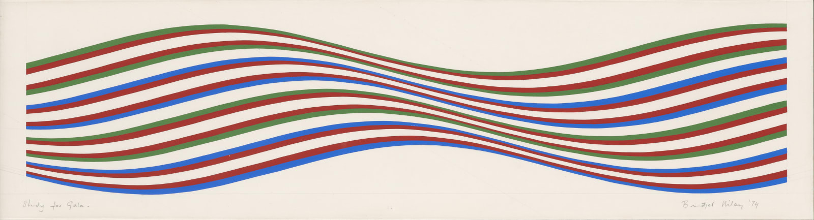 Bridget Riley, Study for Gala, 1974