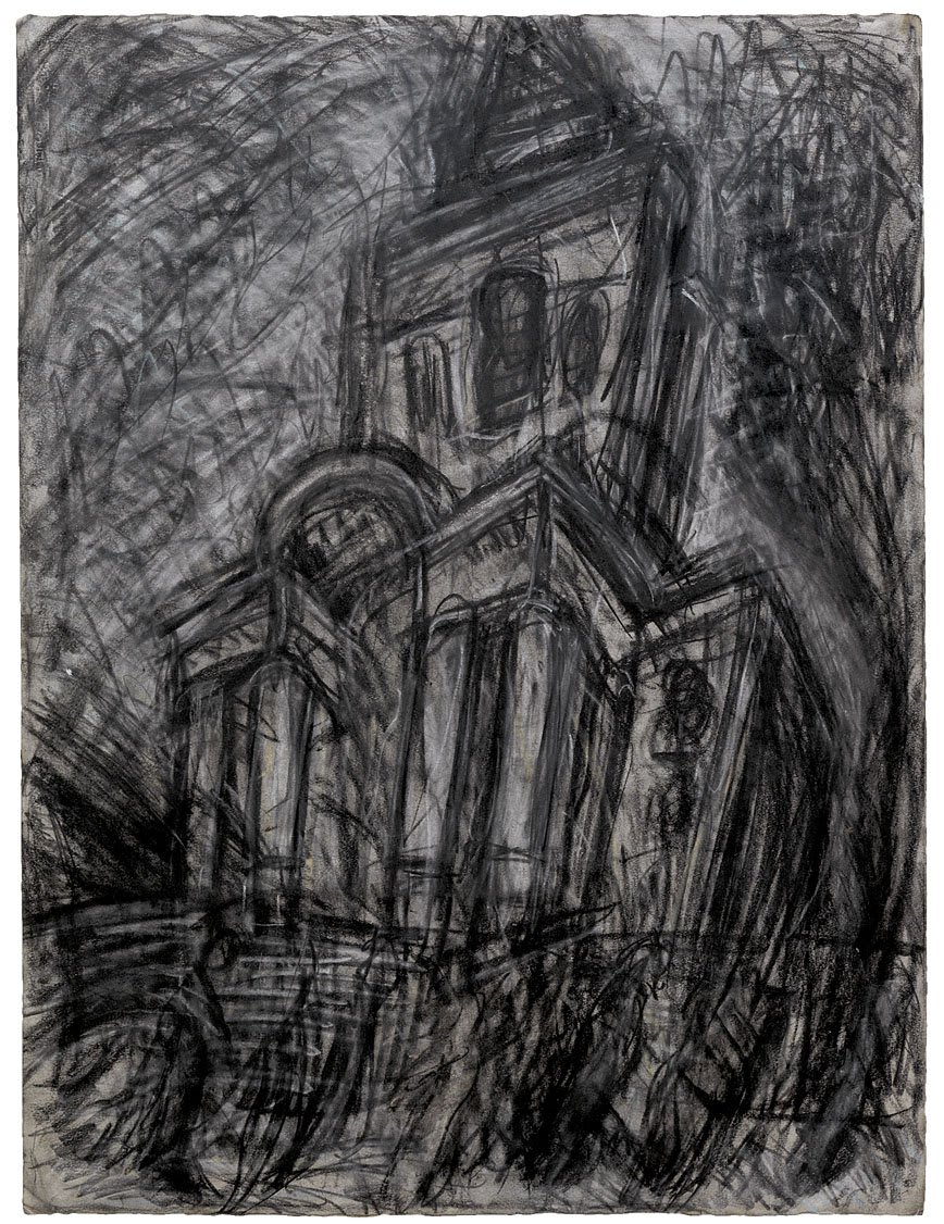 Leon Kossoff, Christ Church, Spitalfields, 1985