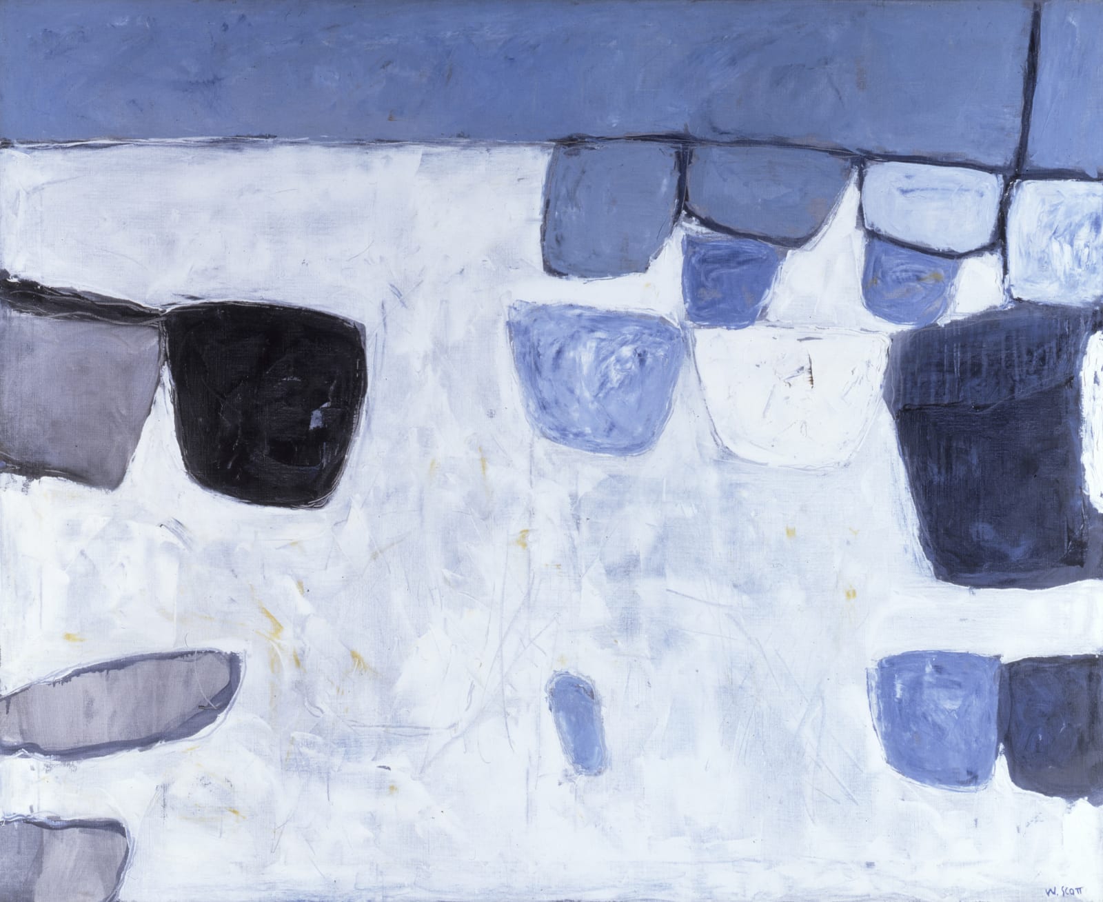 William Scott, Blue and White, 1958