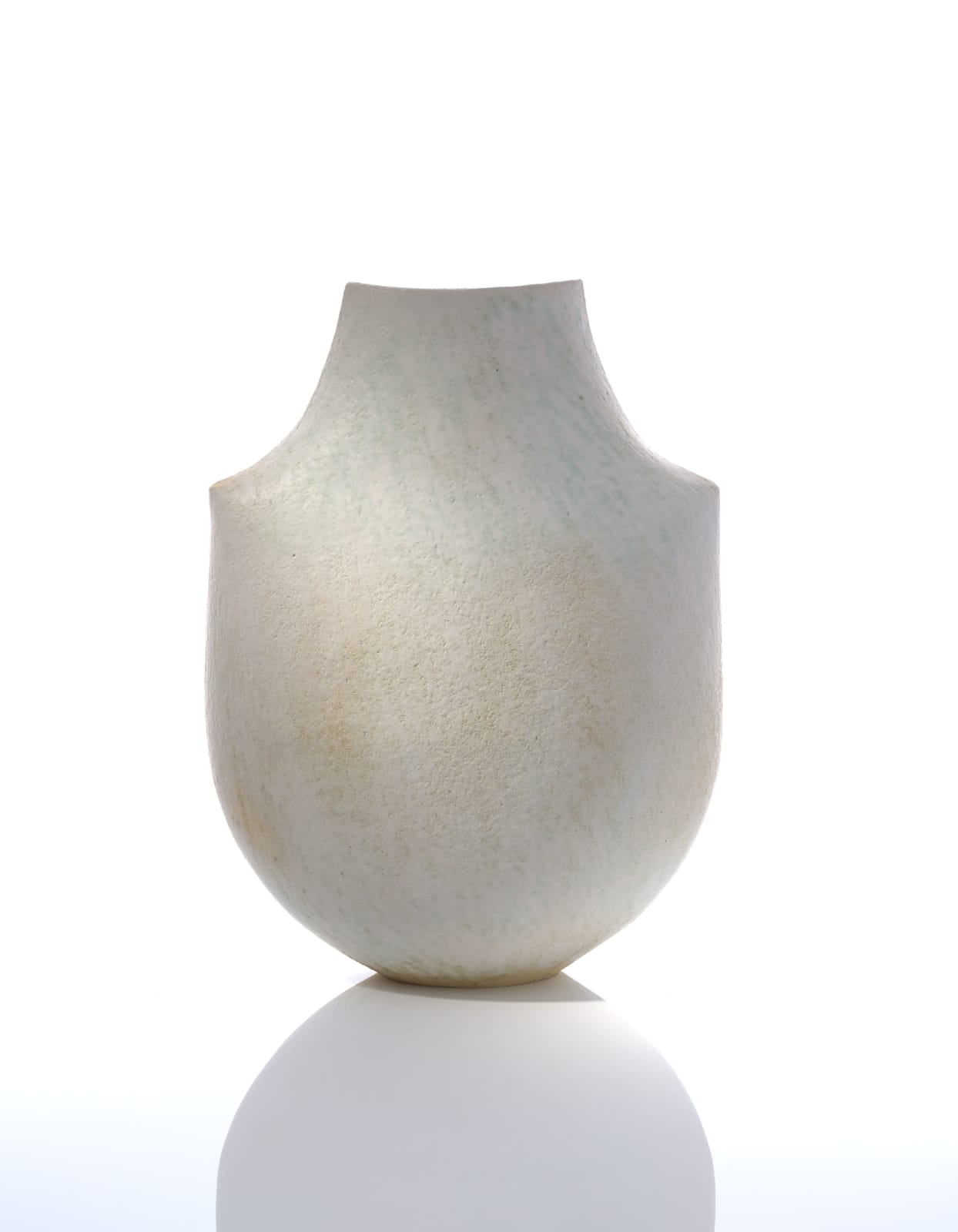 John Ward, Monumental White 'Shoulder' Pot, circa 2000s