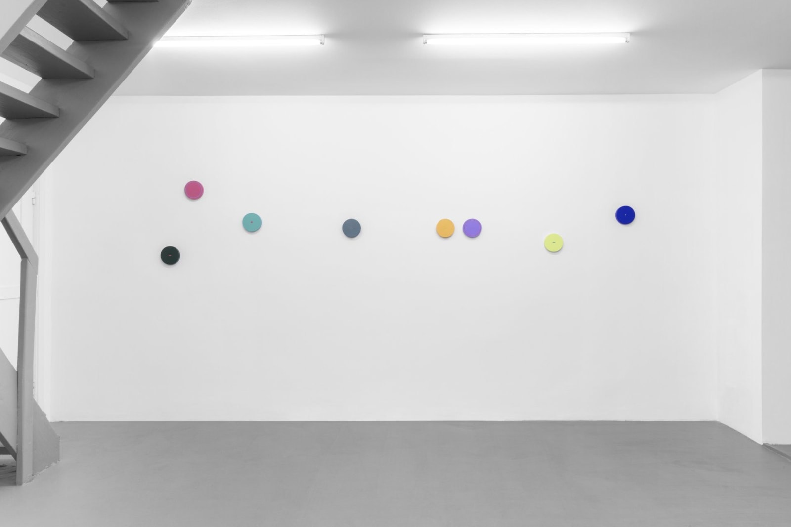 Tess Jaray, In the Beginning – Green and Pink, 2023