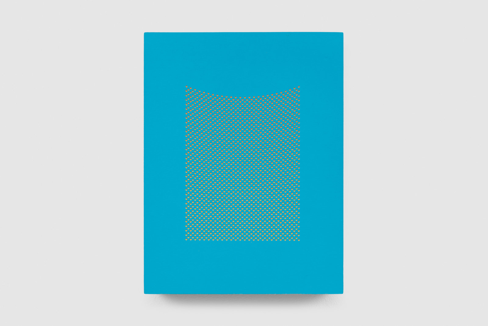 Tess Jaray, Drop, Blue and Orange, 2007