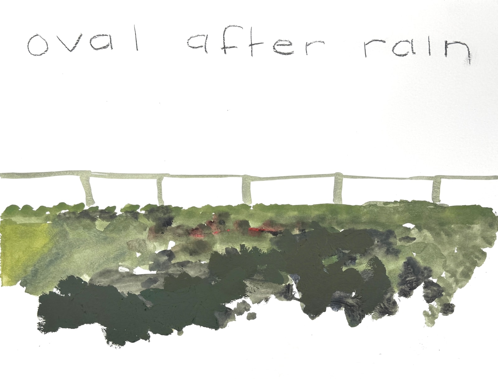 Andrew Sayers, Oval After Rain, 2013