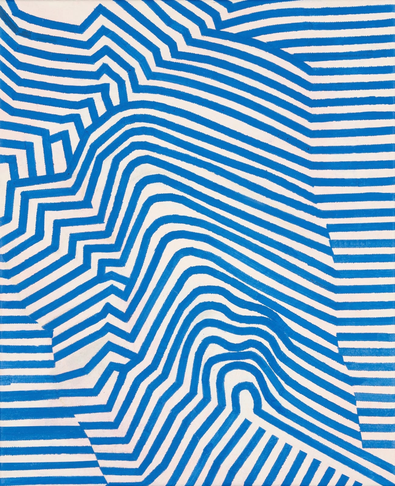 Christophe Stibio, White Cliff Blue Strata, 2024