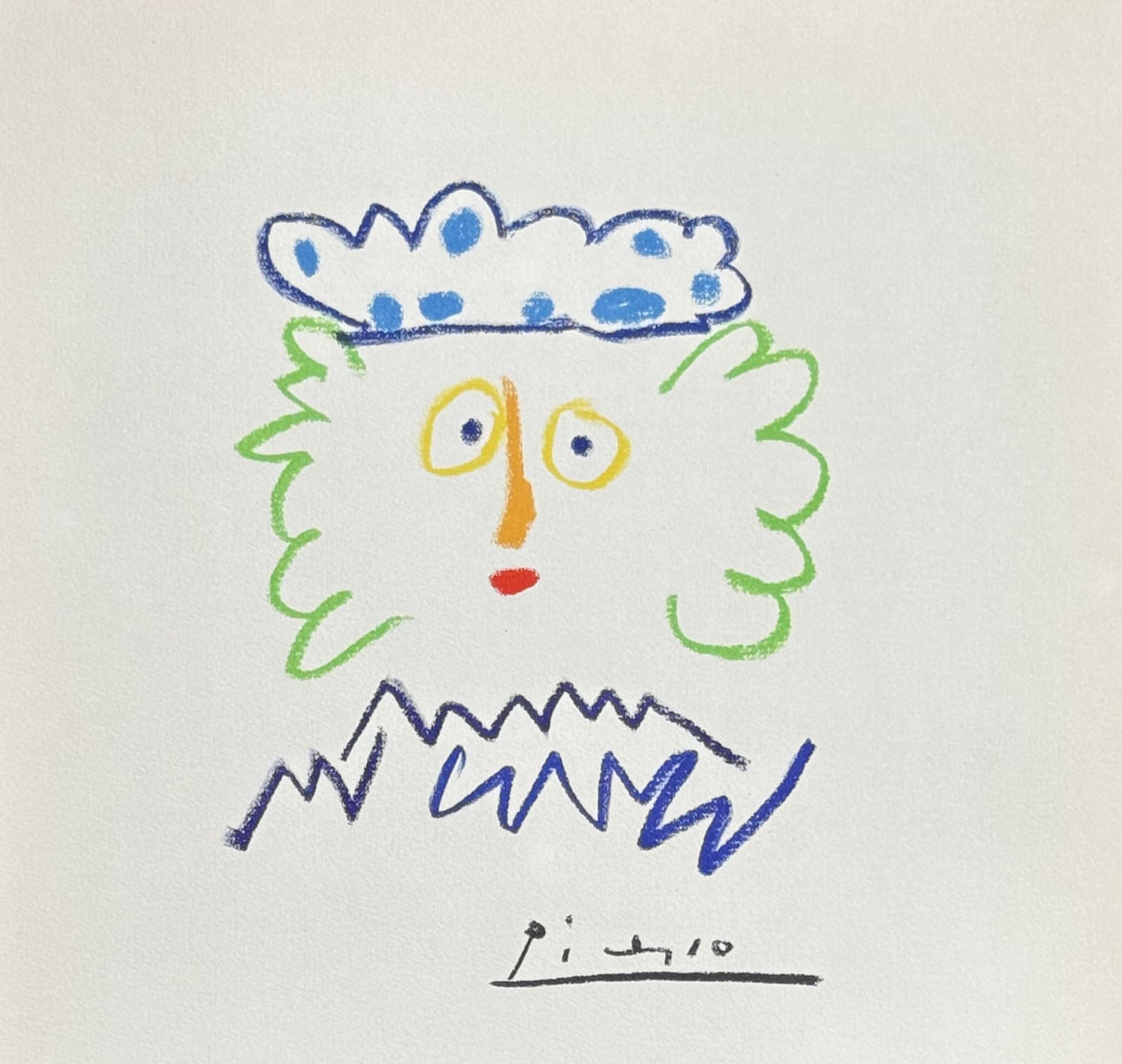 Pablo Picasso, Les Fables sans Amour - Portrait, 1962