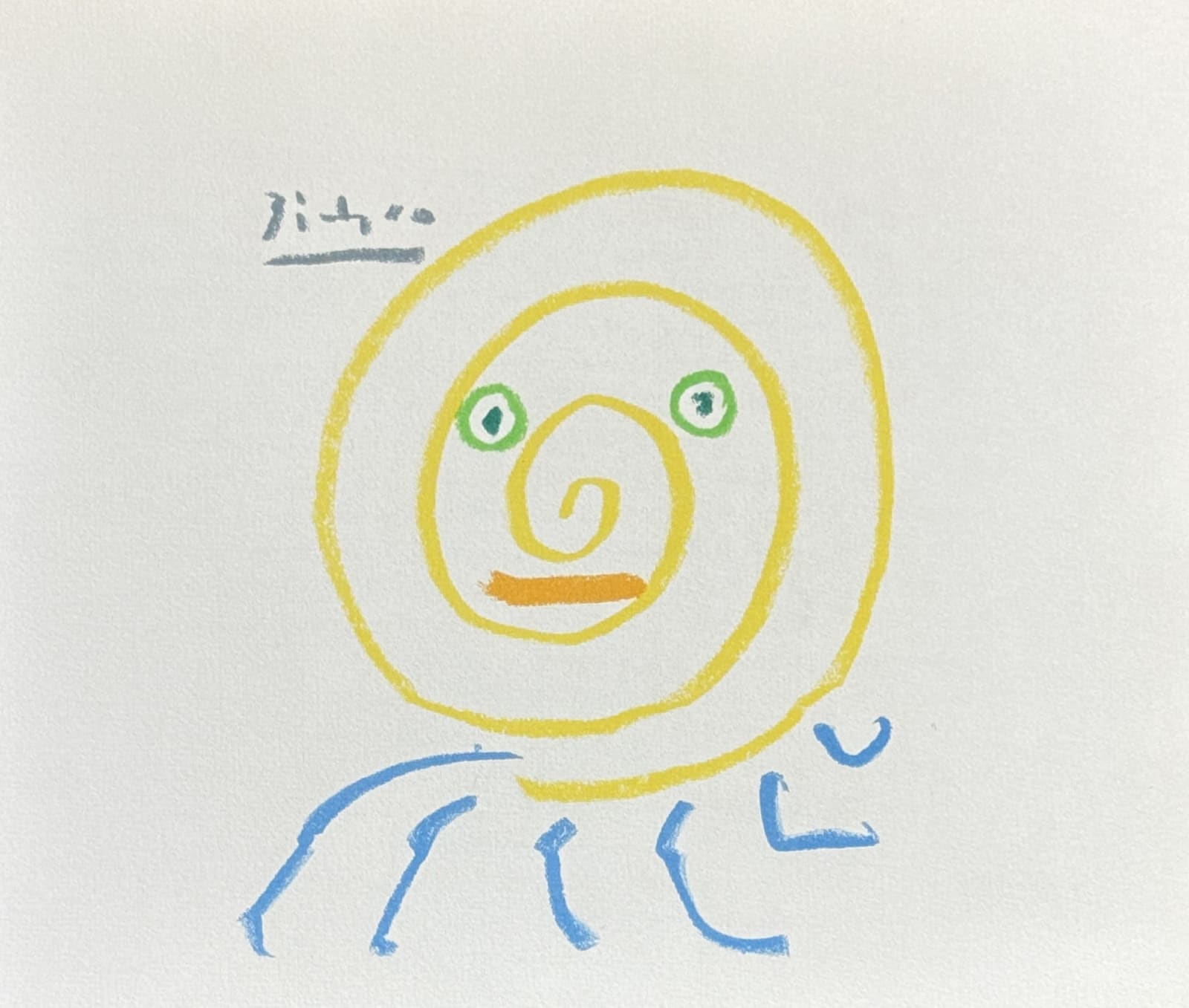 Pablo Picasso, Les Fables sans Amour - Portrait, 1962