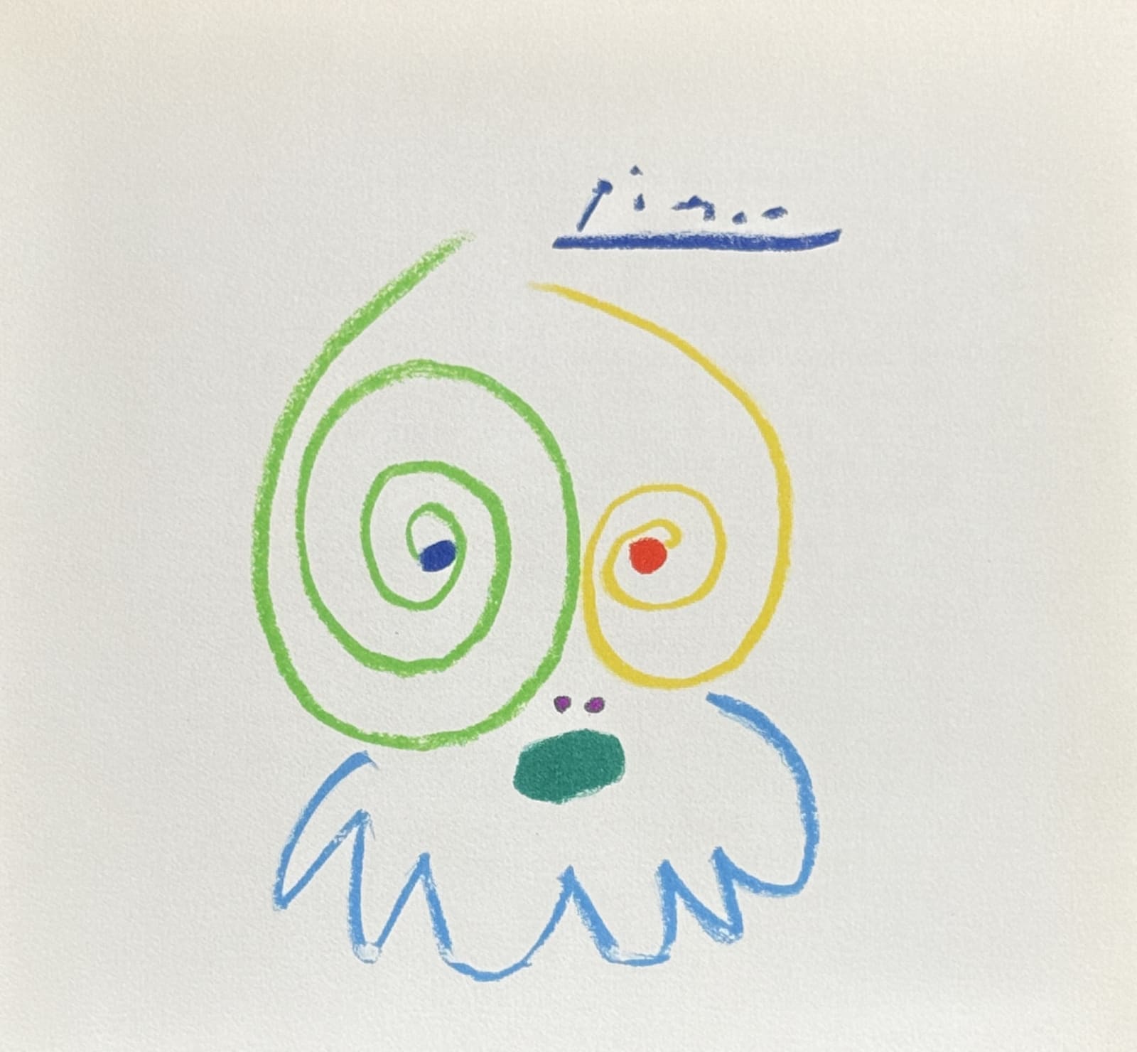 Pablo Picasso, Les Fables sans Amour - Portrait, 1962