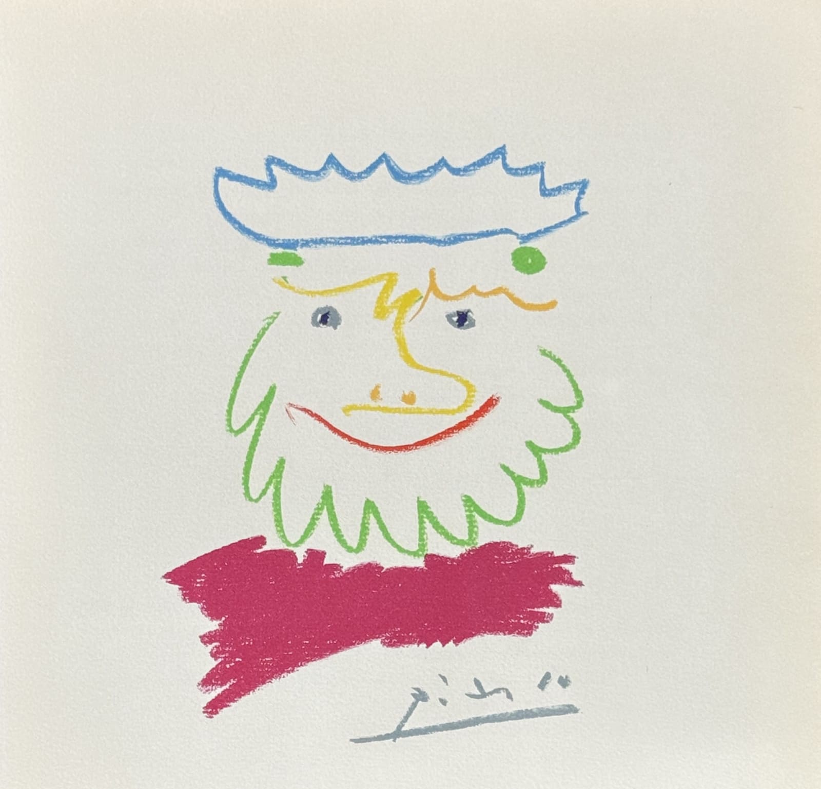 Pablo Picasso, Les Fables sans Amour - Portrait, 1962