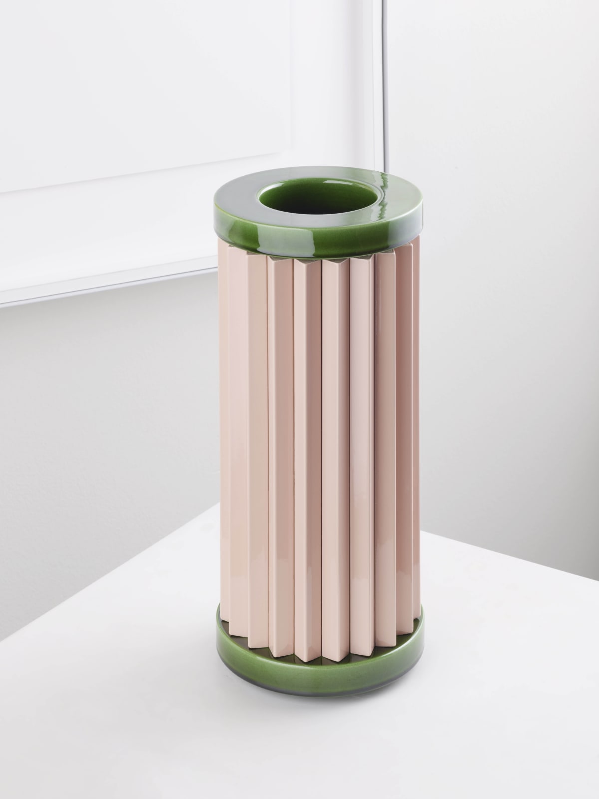 Ronan & Erwan Bouroullec, Rombini Vase A (Vert + Rose), 2021