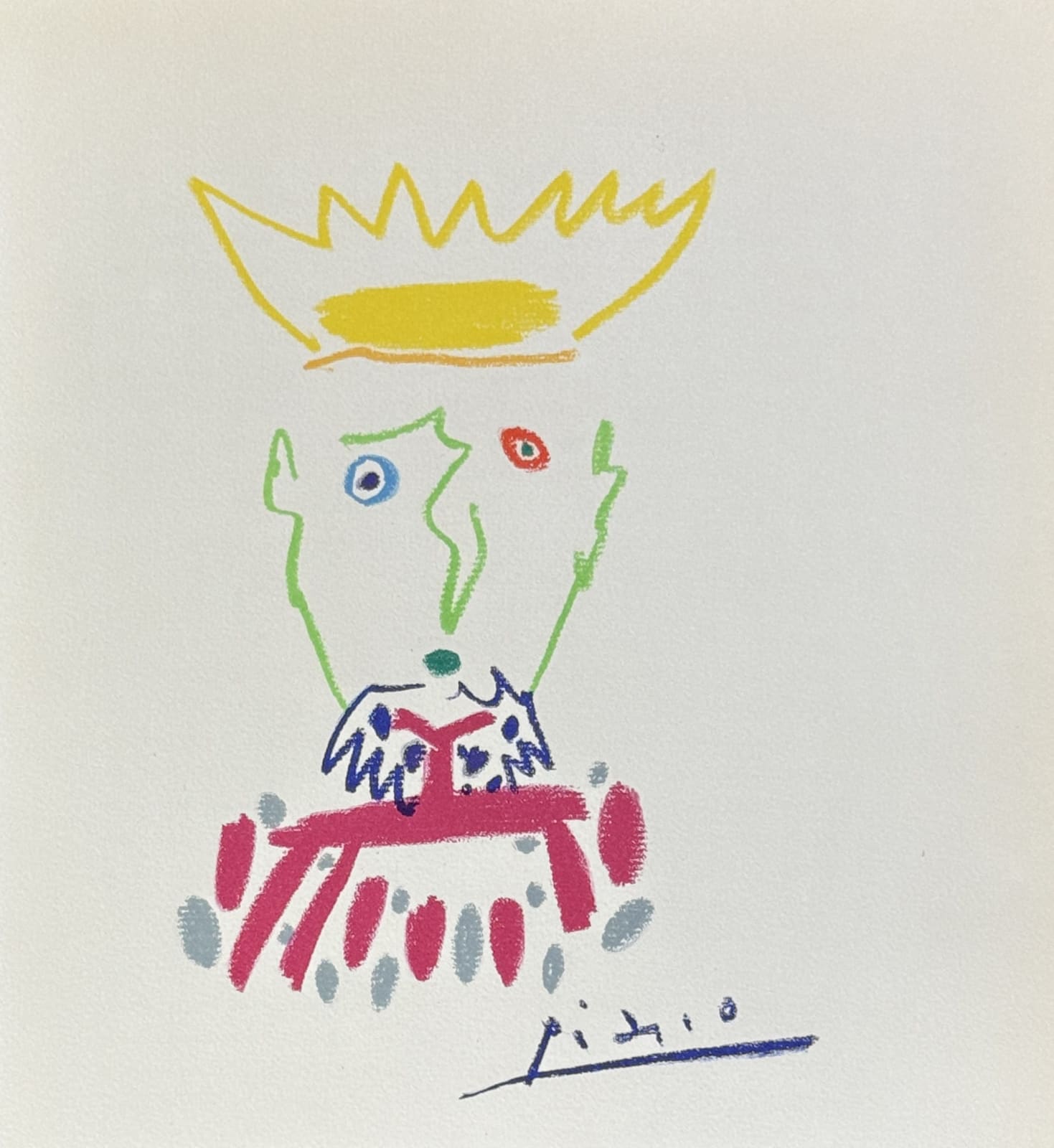 Pablo Picasso, Les Fables sans Amour - Portrait, 1962