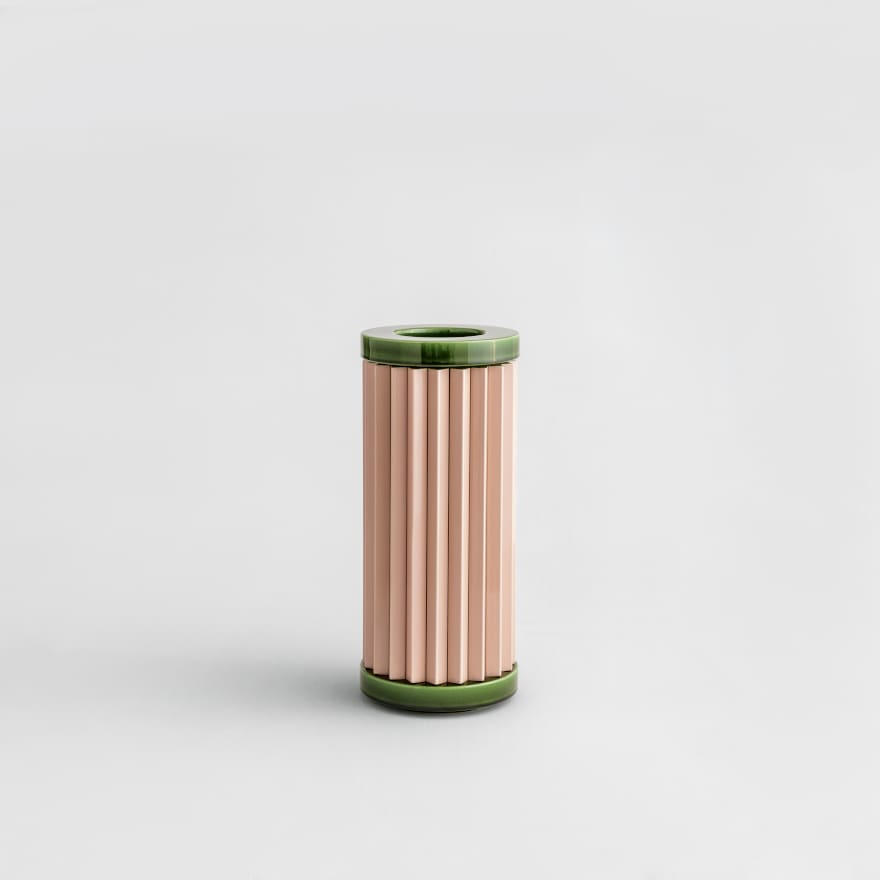 Ronan & Erwan Bouroullec, Rombini Vase A (Vert + Rose), 2021