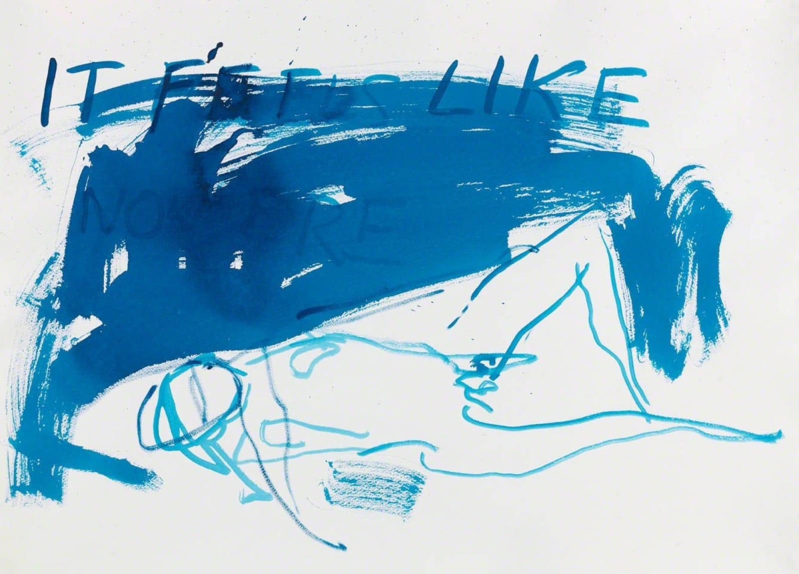 Tracey Emin, Blue figure III, 2013