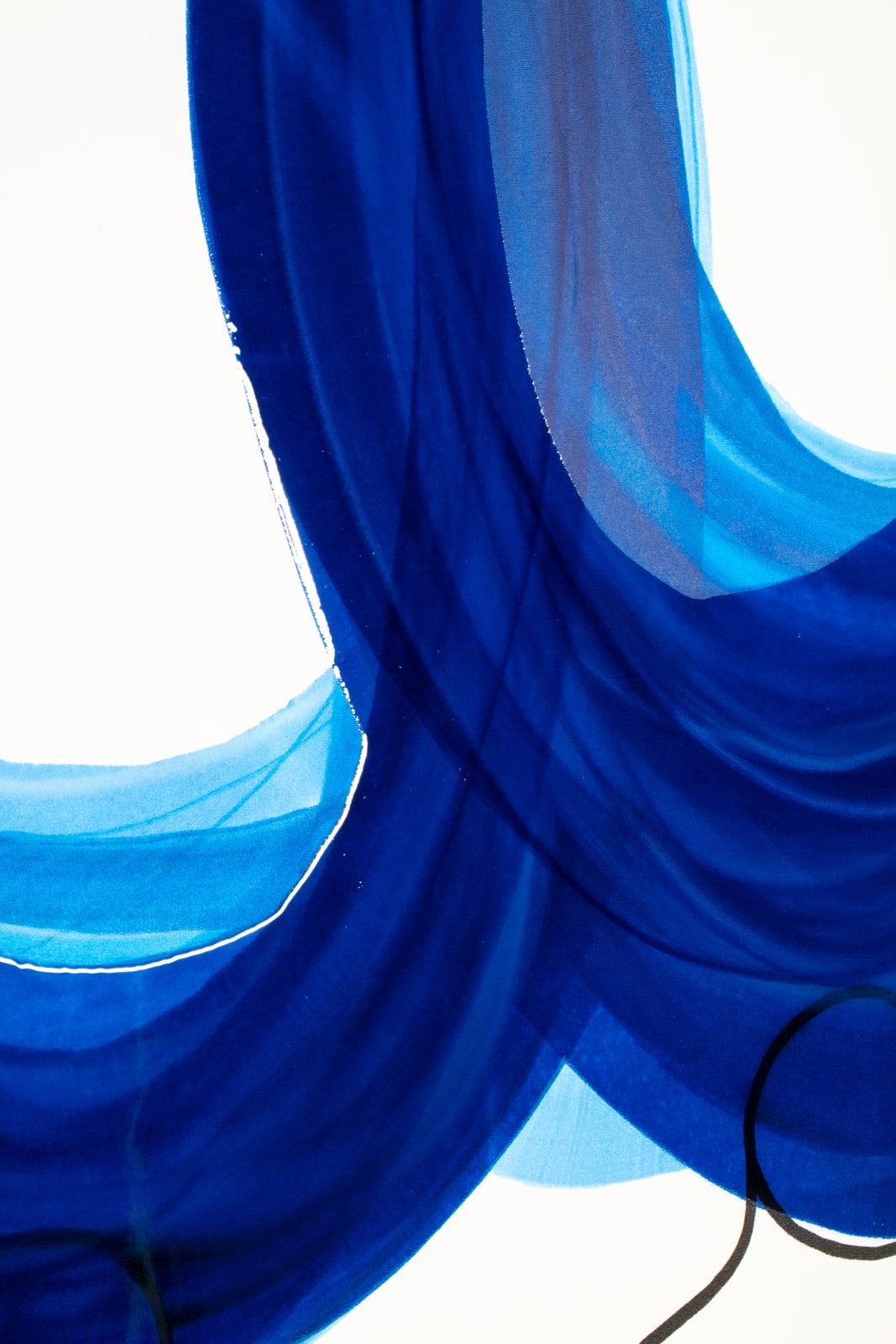 Ted Collier, Figurative Circle Series, Blue, 2025