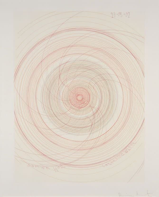 Damien Hirst, Catherine Wheel (from In a Spin, the Action of the World on Things, Volume II), 2002
