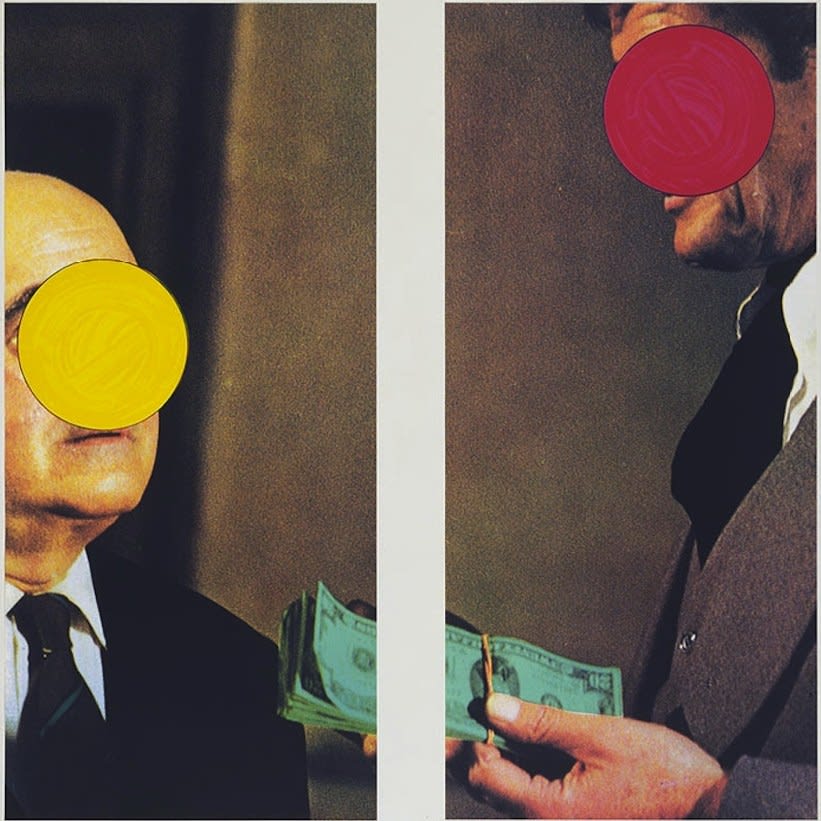 John Baldessari, Money (with space between), 1994