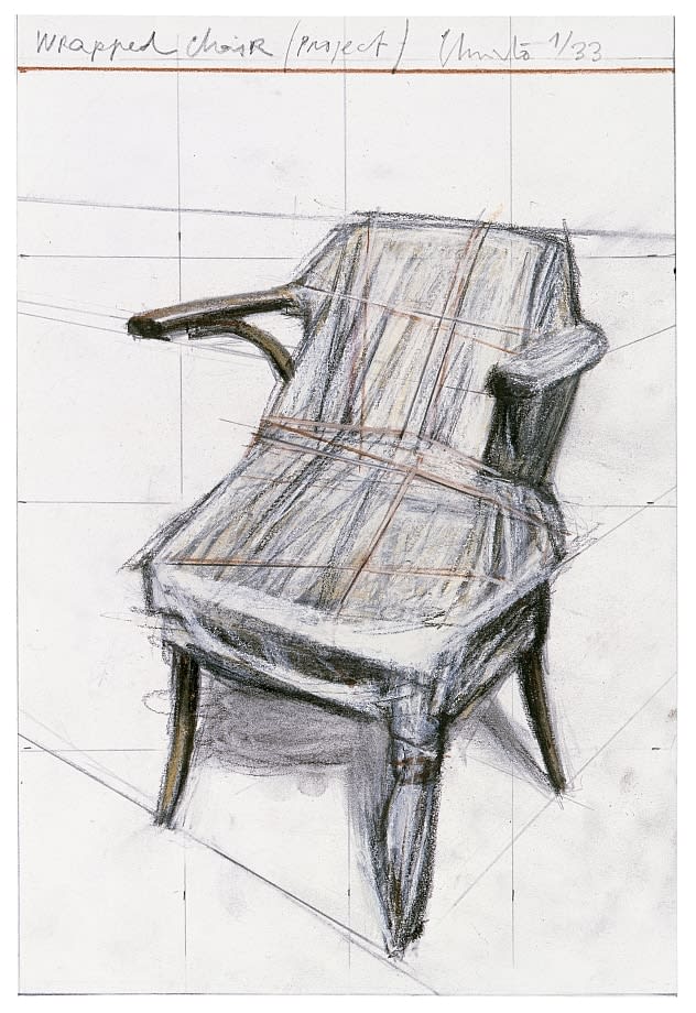 Christo, Wrapped Chair, Project, 2019