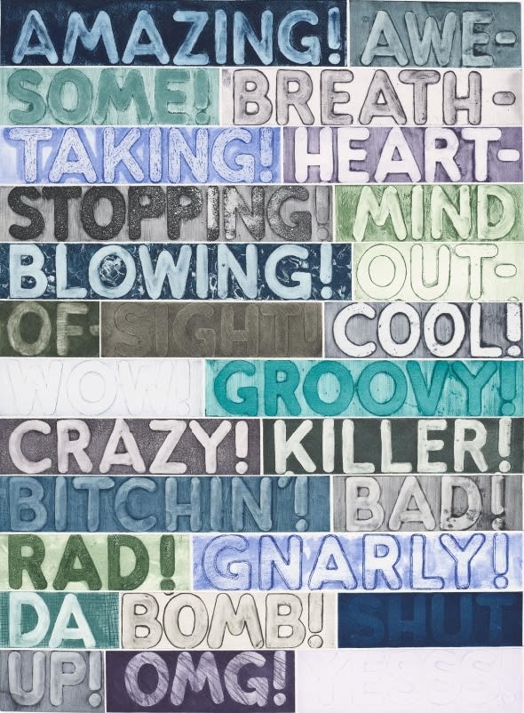 Mel Bochner, Amazing, 2022
