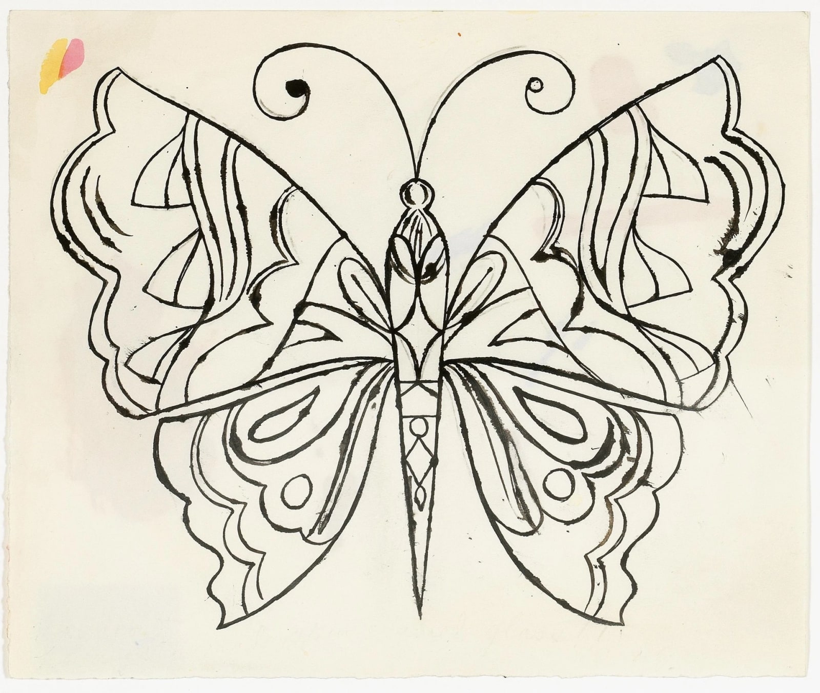 Andy Warhol, Large Butterfly, ca. 1956