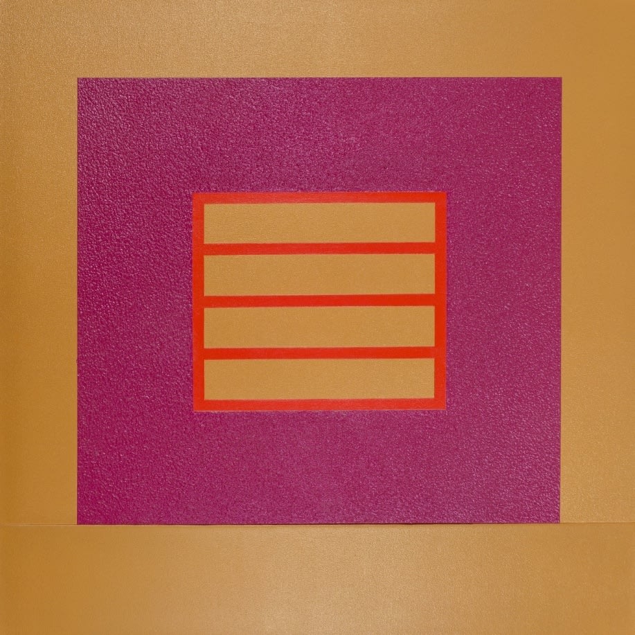 Peter Halley, Red Prison, 2005