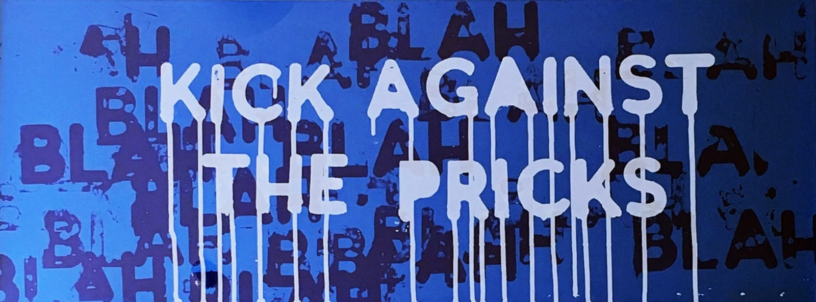 Mel Bochner, Kick against the pricks, 2018
