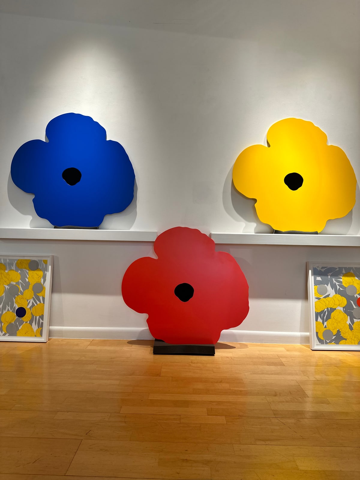 Donald Sultan, Blue Wall Poppy, Oct 15, 2024, 2024