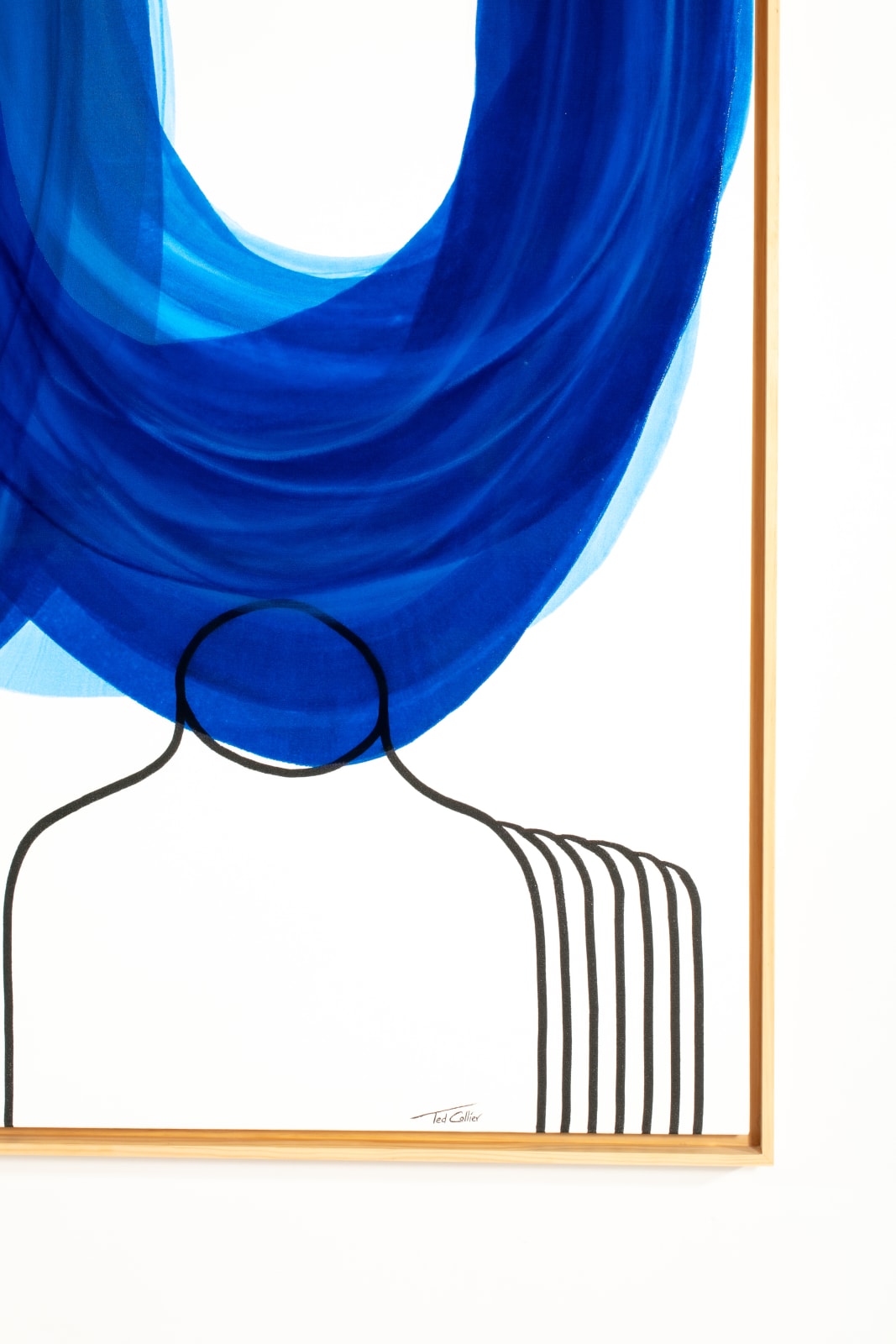 Ted Collier, Figurative Circle Series, Blue, 2025