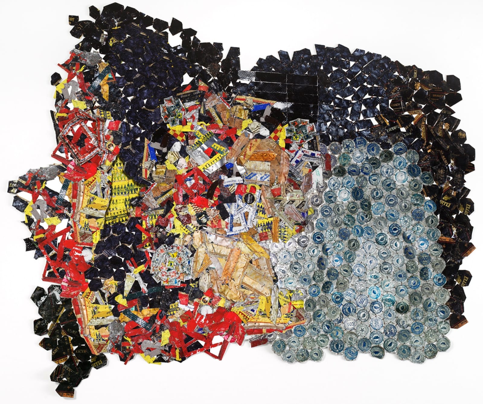 El Anatsui, Paper and Silver, 2024