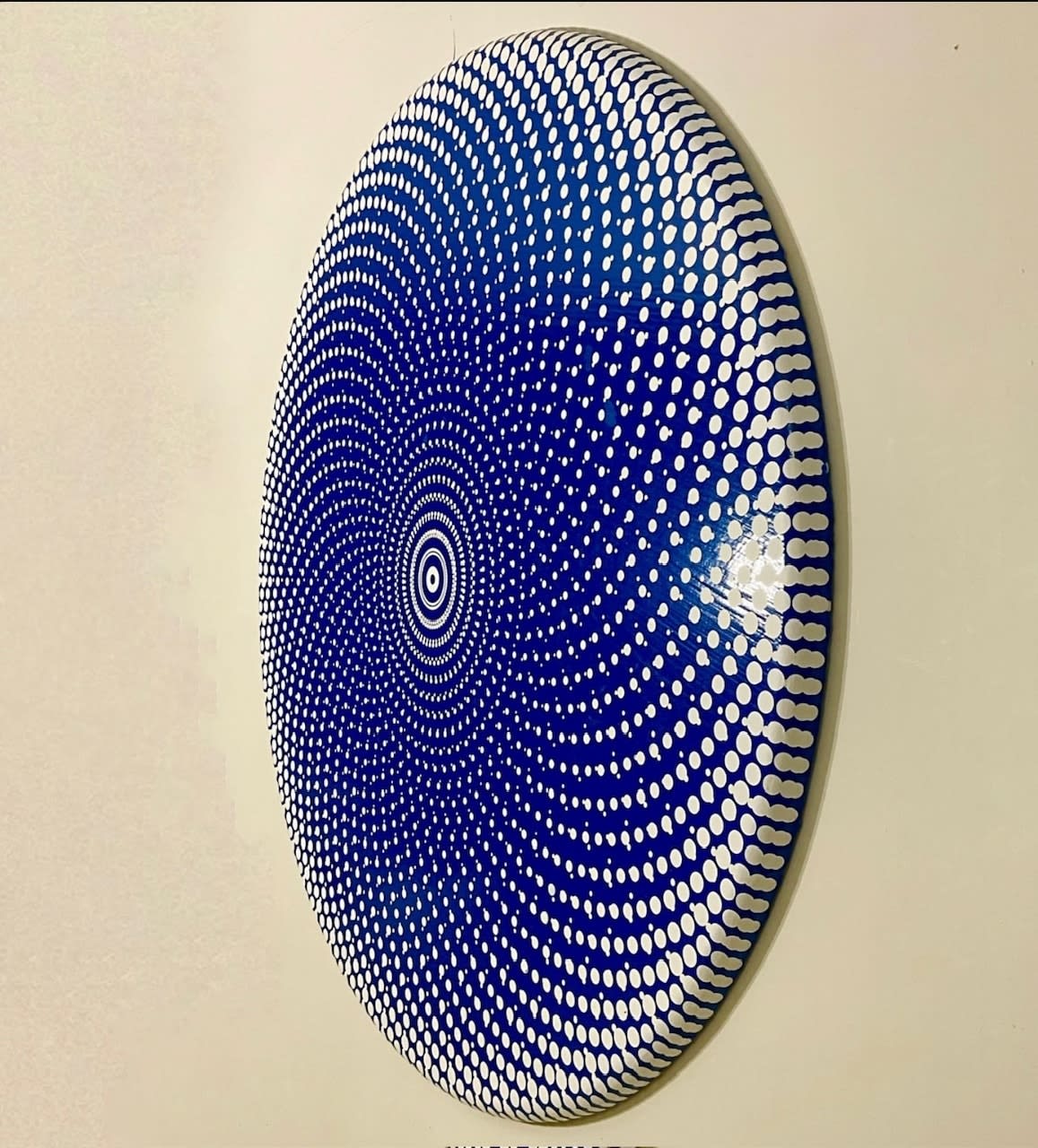 John Zoller, Cerulean Blue White Radiant Vortex, 2025