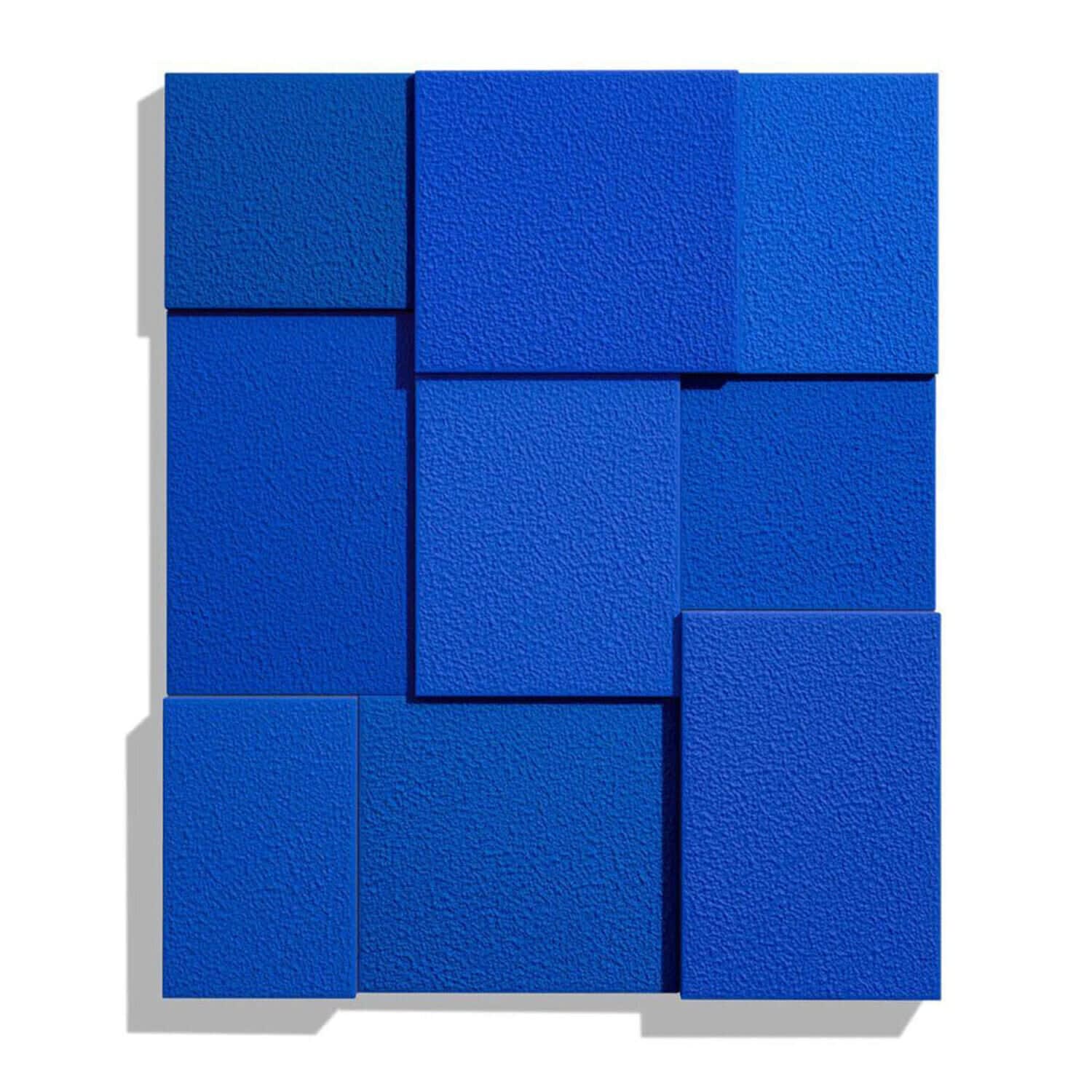 Peter Halley, Blue-Nine Times, 2023