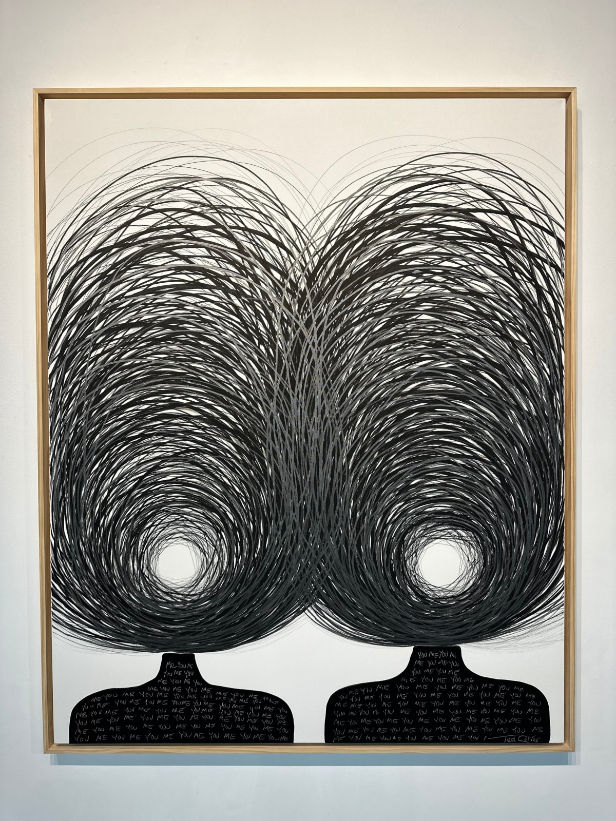 Ted Collier, Linear Figurative Circle Series 5, 2024