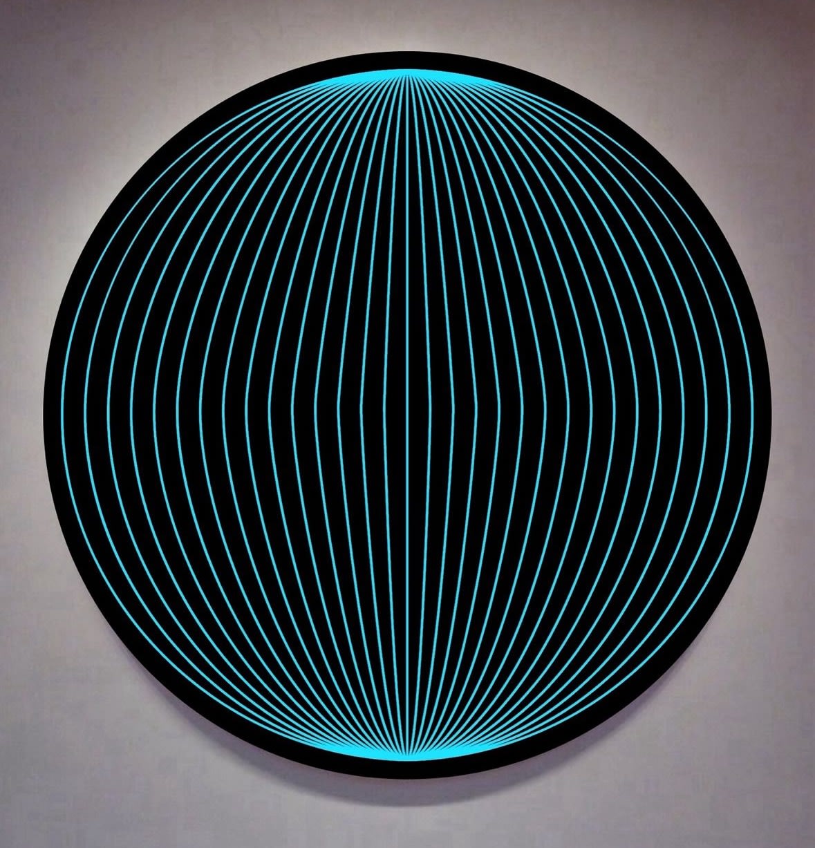 John Zoller, Blue Liquid Orb Half Full, 2025