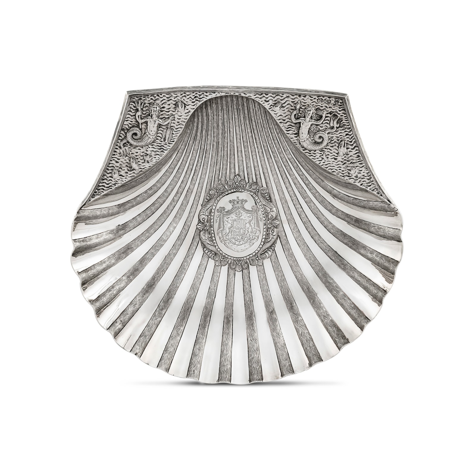 Hunt & Roskell, A Rare Early Victorian Shell Dish, 1846