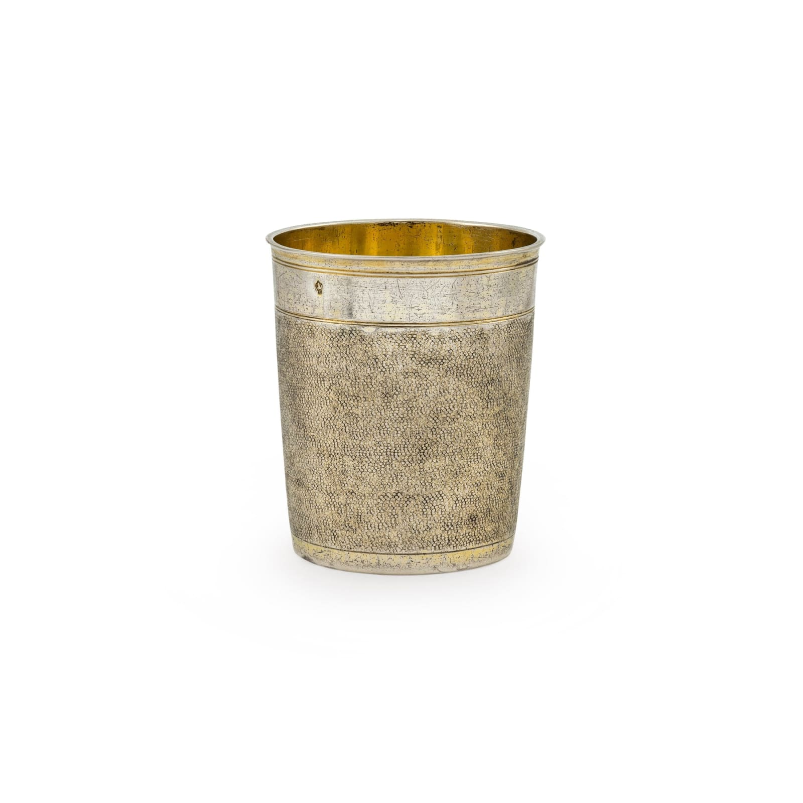 PAUL SOLANIER, A late 17th Century 'Snakeskin' Beaker, Ausburg Maker's Mark of Paul Solanier, Circa 1690