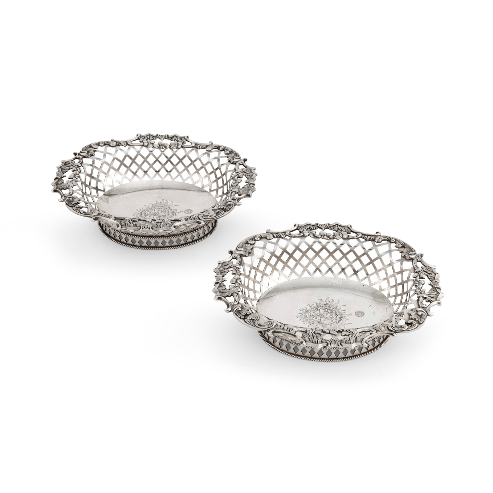 Wakelin & Taylor, A Rare Set of Four 18th Century Baskets, 1790
