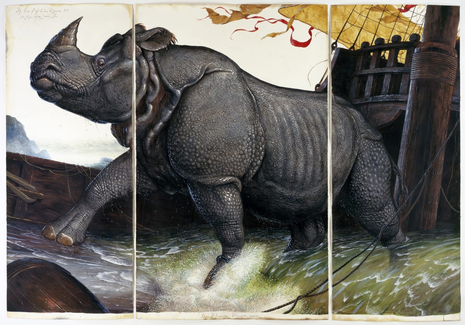 Walton Ford, Loss of the Lisbon Rhinoceros, 2008