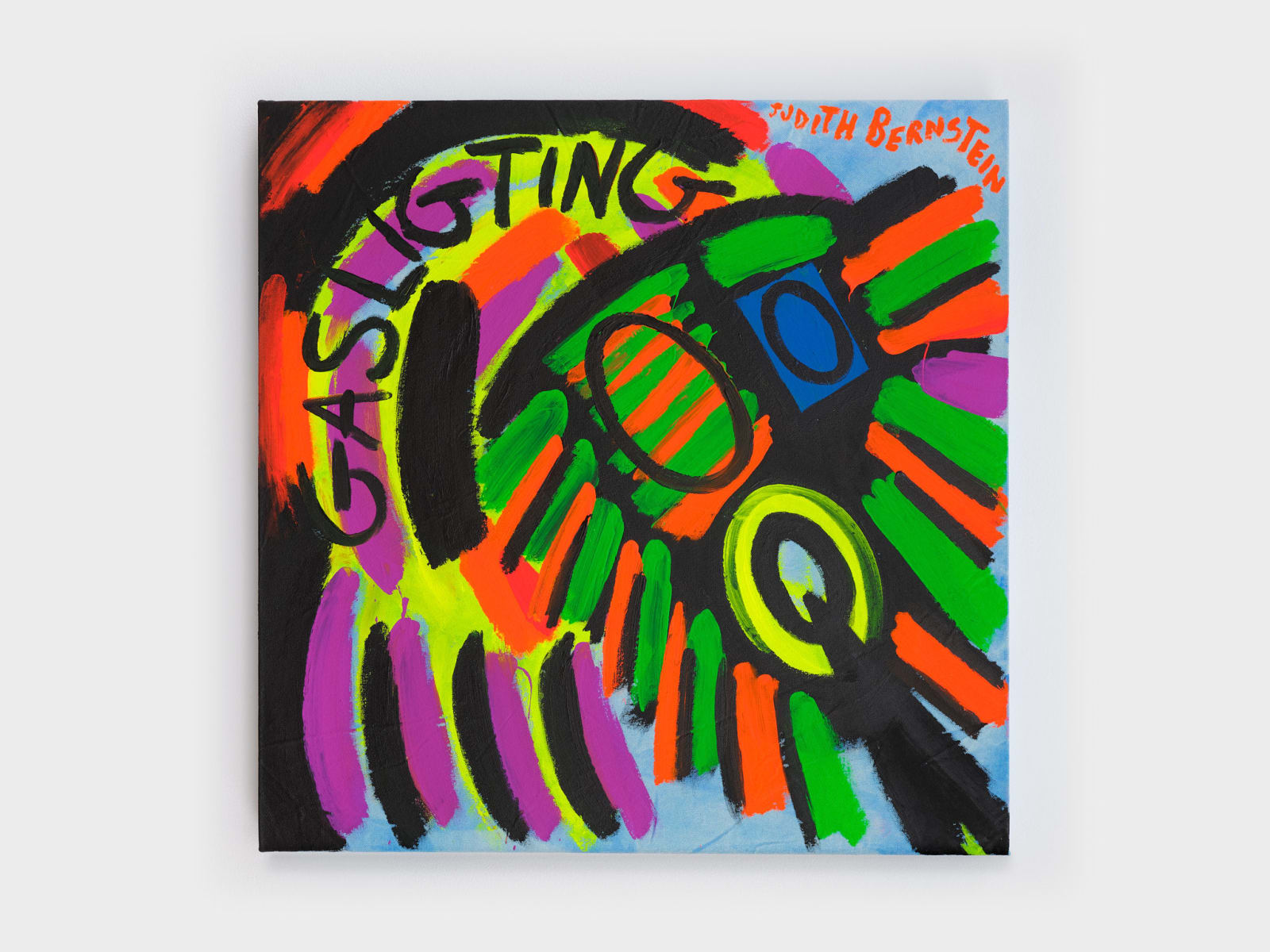 Judith Bernstein, Small Blue Gasligting #1, 2022