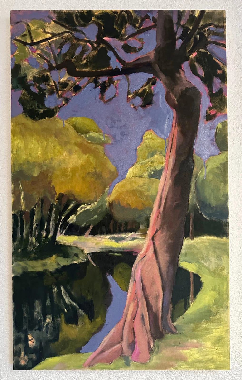 Emil Sands, Lake at dusk, 2023