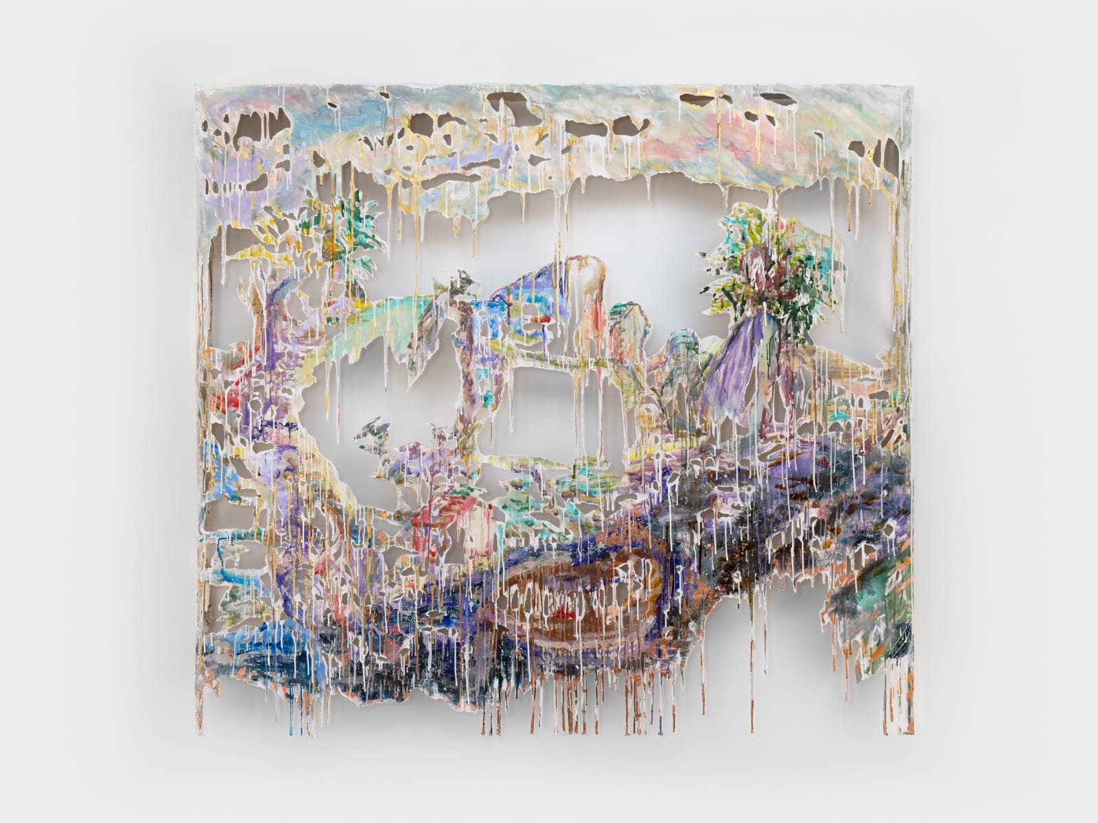 Diana Al-Hadid, Watching the Watcher (Purple Hills), 2024
