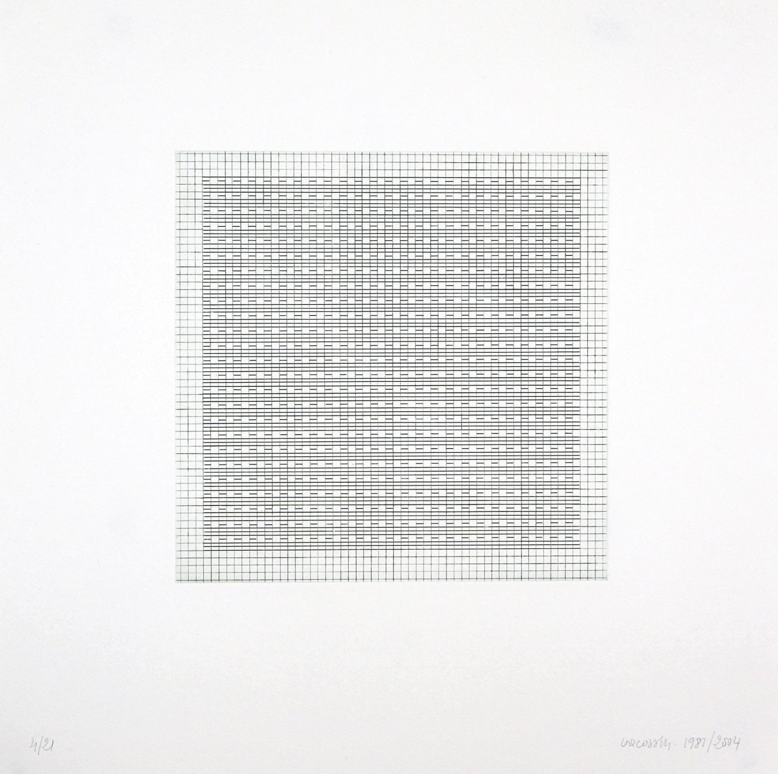 Marie-Thérèse VACOSSIN, Mer millimétrée 3 , 1981