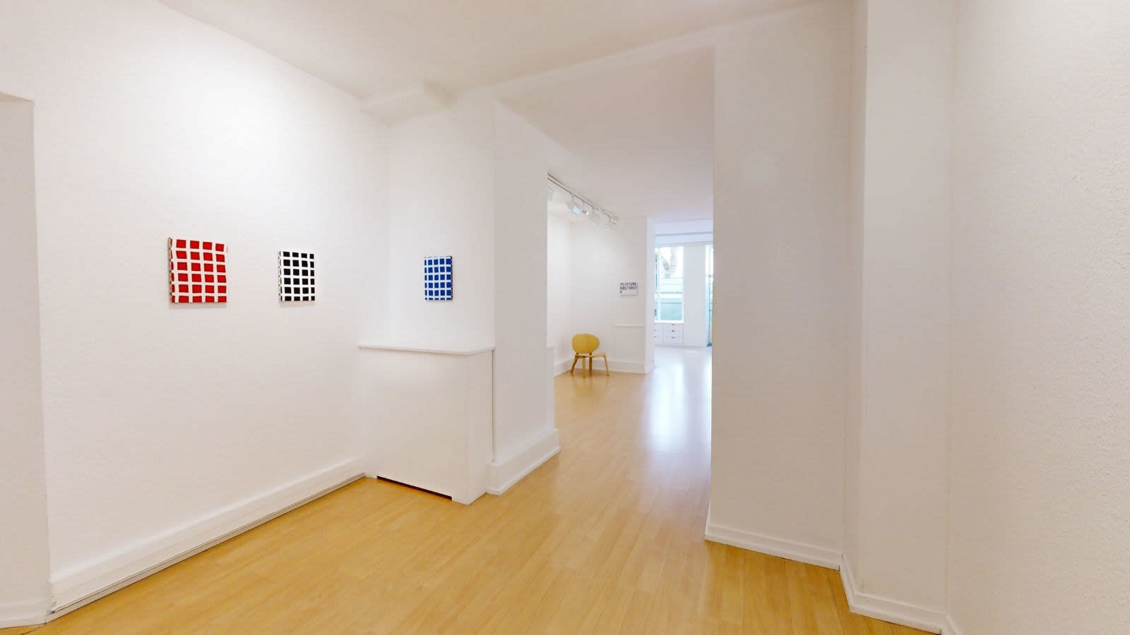 Nicolas CHARDON, Grille blanche (bleu), 2023