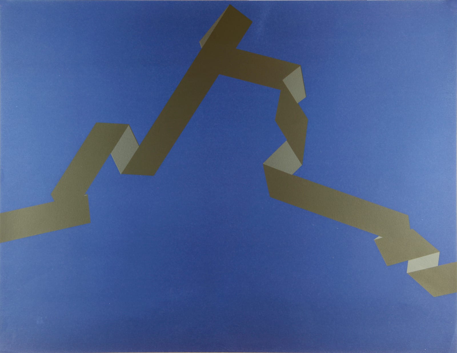 Vera MOLNAR, Sainte victoire Blues III, 1998