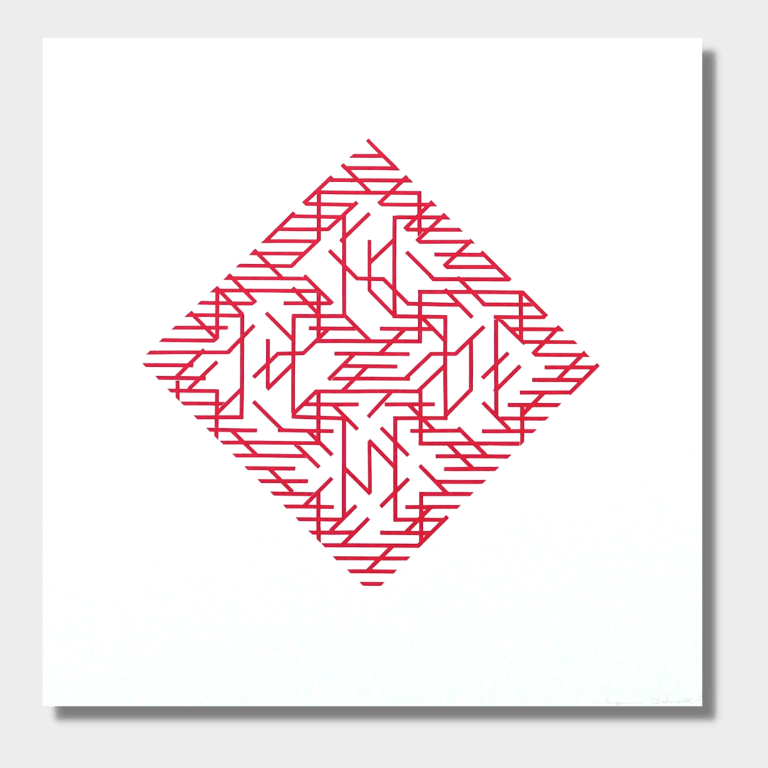Norman DILWORTH, Red Diagonal, 1970