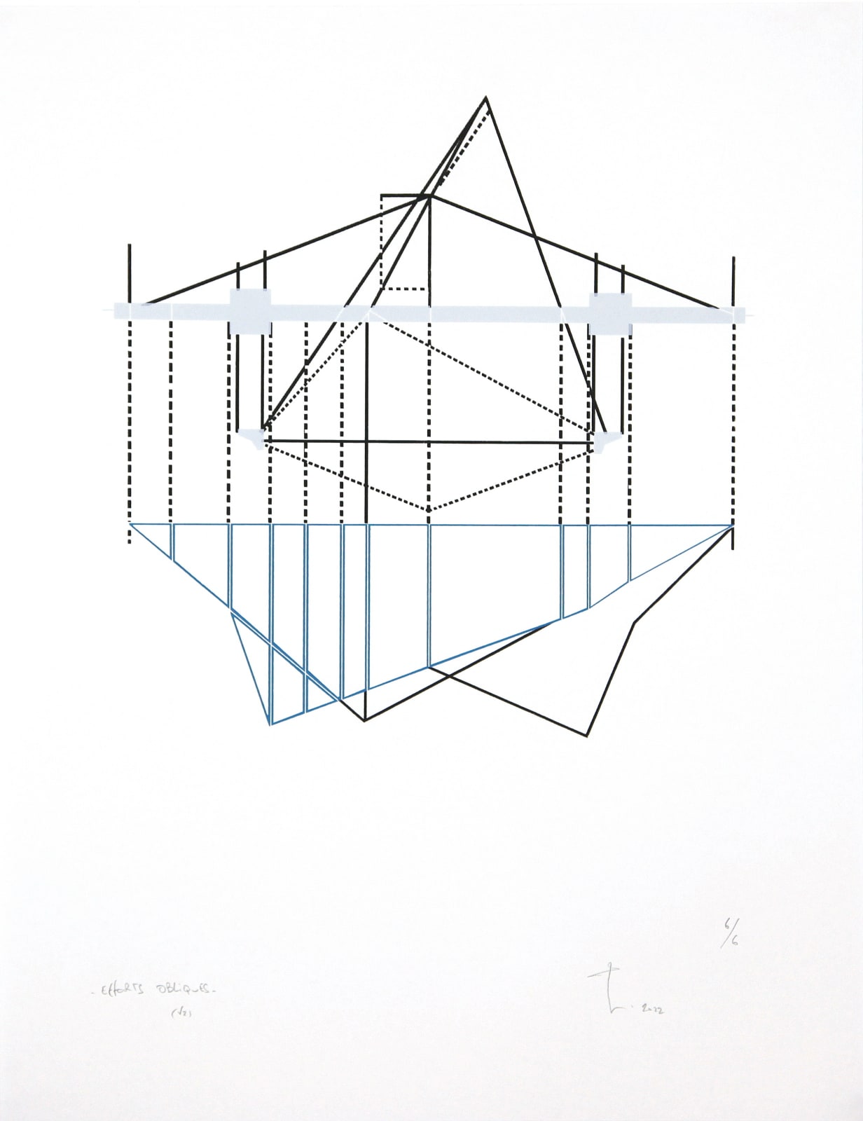 Olivier PETITEAU, Efforts obliques (v2), 2022