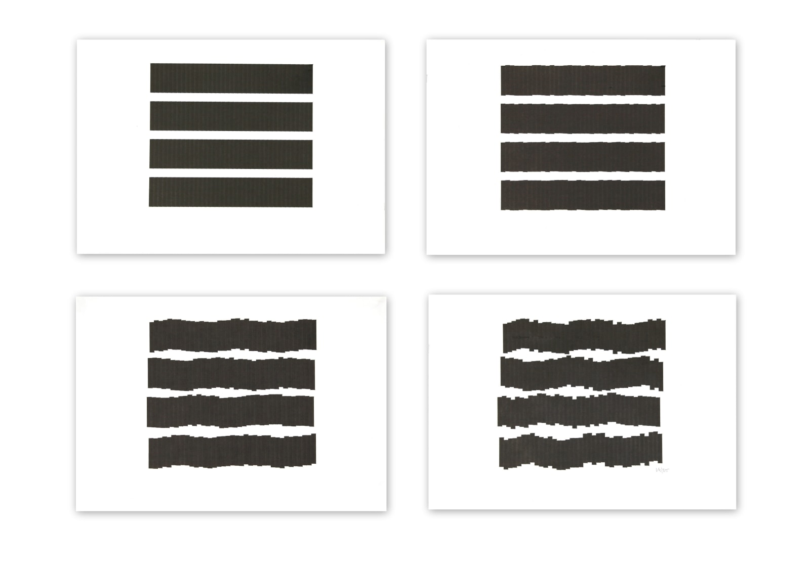 Vera MOLNAR, Fissions, 1984-1985