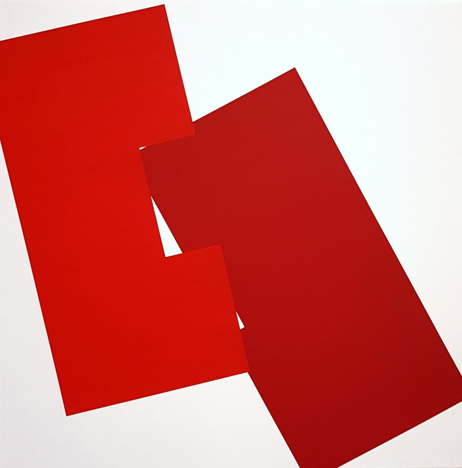 Vera MOLNAR, Deux rouges, 2019