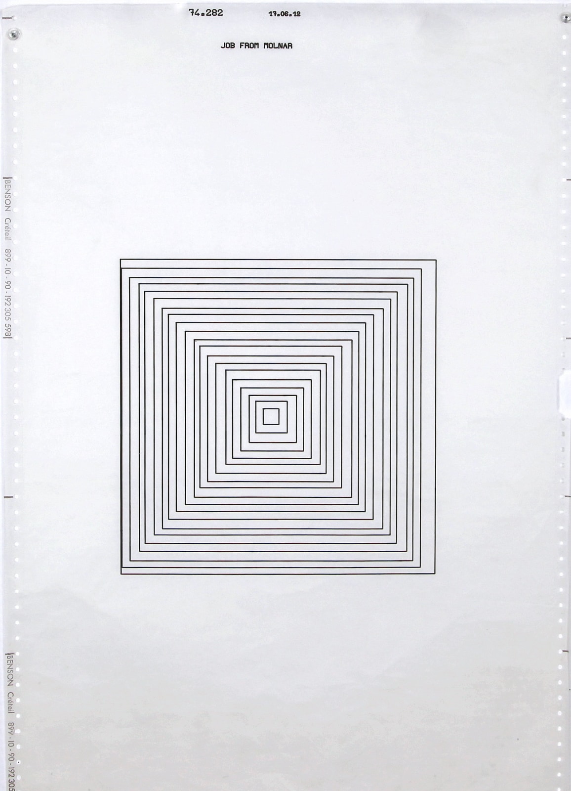 Vera MOLNAR, Hypertransformation (74.282.17.06.12), 1974